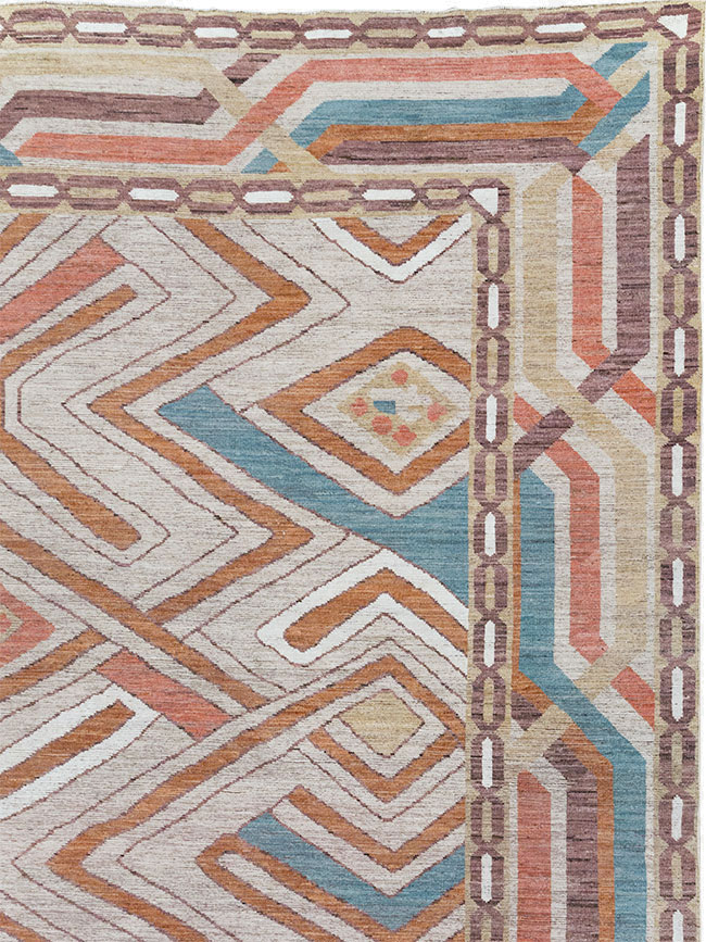 Modern East Turkestan Khotan Room Size Carpet, No.32481 - Galerie Shabab