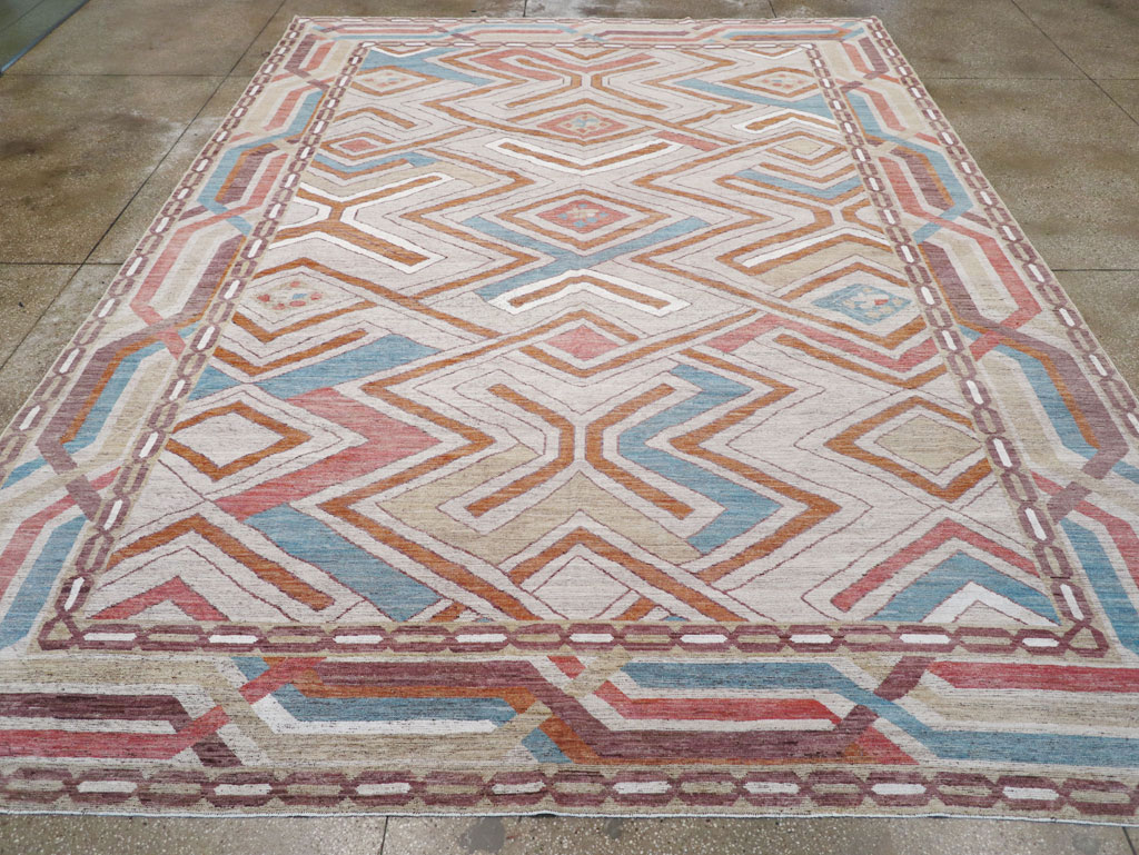 Modern East Turkestan Khotan Room Size Carpet, No.32481 - Galerie Shabab