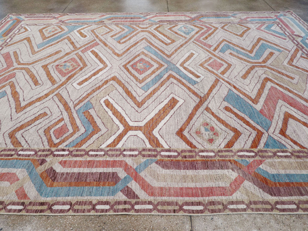 Modern East Turkestan Khotan Room Size Carpet, No.32481 - Galerie Shabab