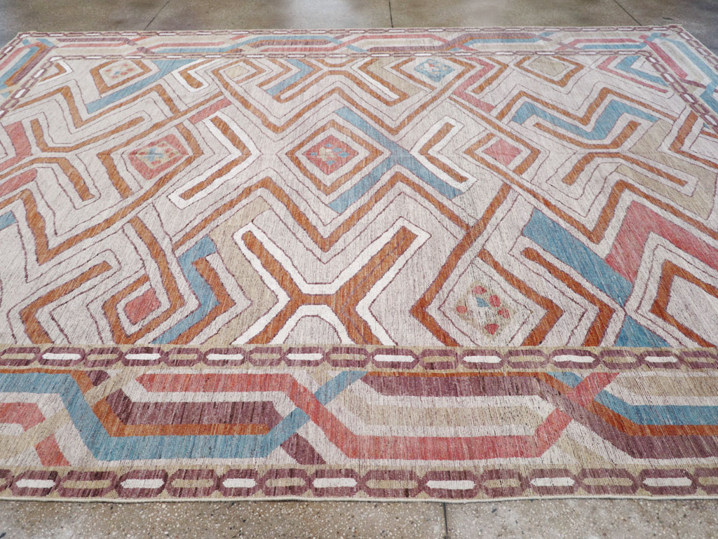 Modern East Turkestan Khotan Room Size Carpet, No.32481 - Galerie Shabab