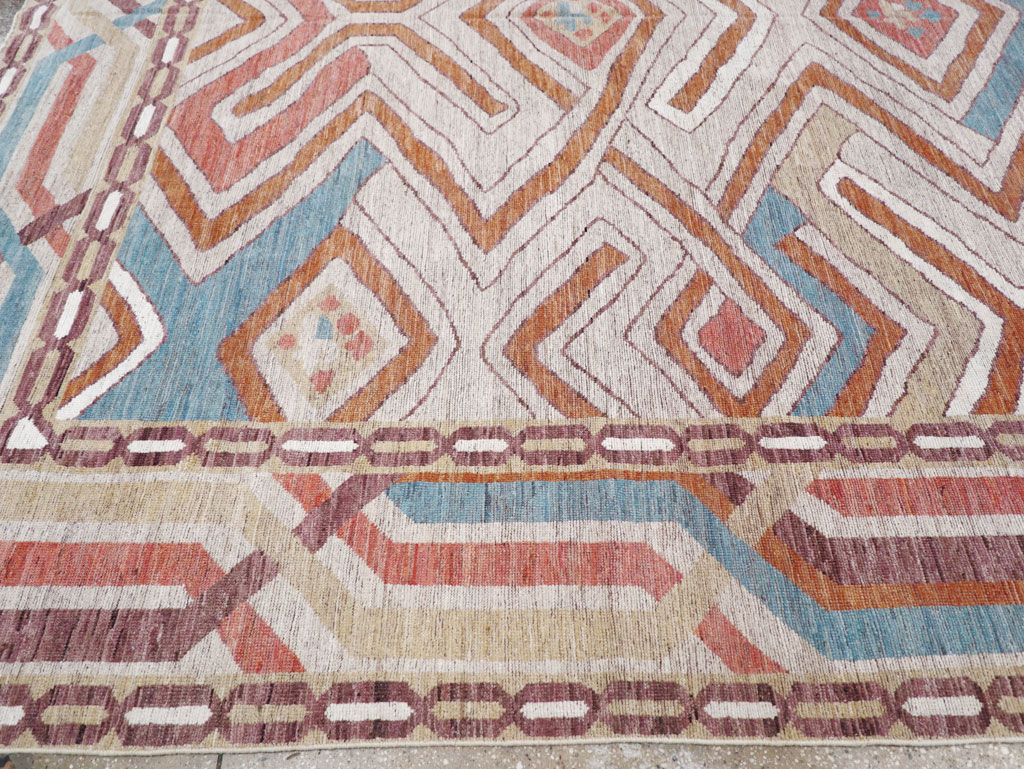 Modern East Turkestan Khotan Room Size Carpet, No.32481 - Galerie Shabab