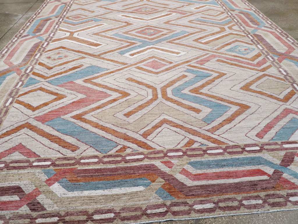 Modern East Turkestan Khotan Room Size Carpet, No.32481 - Galerie Shabab