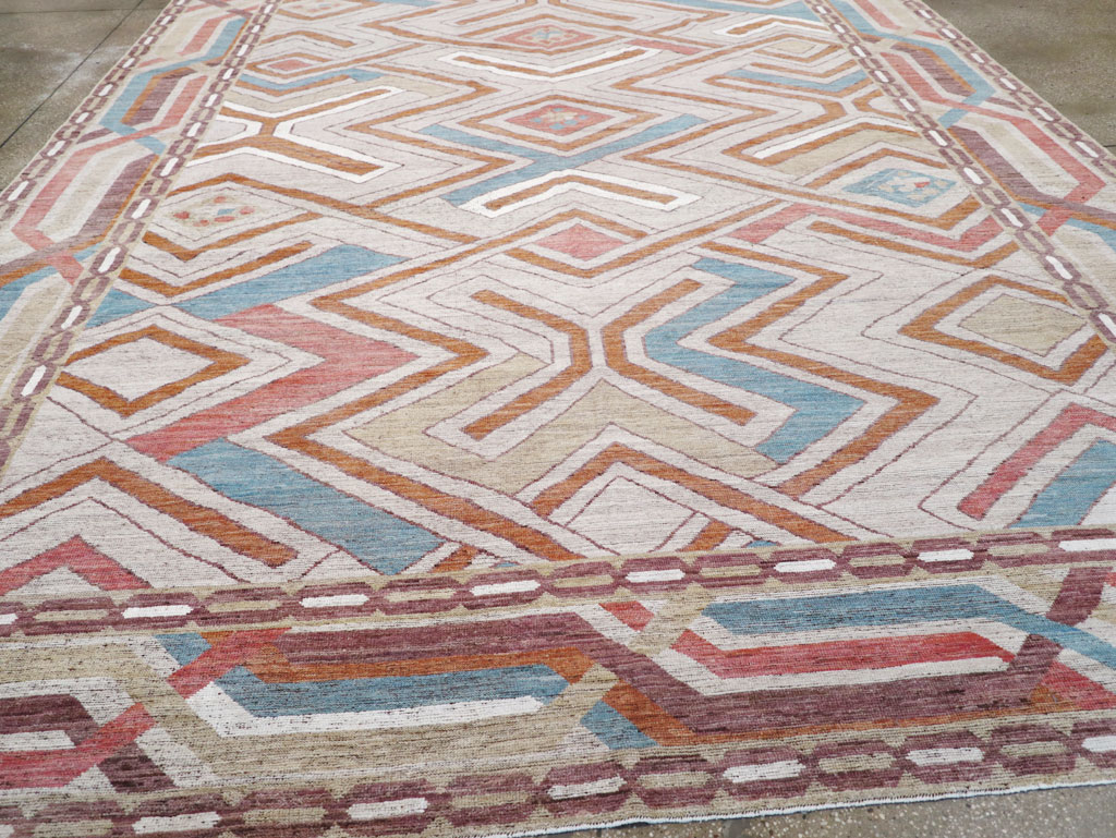 Modern East Turkestan Khotan Room Size Carpet, No.32481 - Galerie Shabab