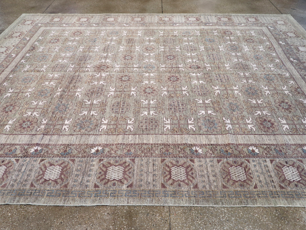 Modern East Turkestan Khotan Room Size Carpet, No.32483 - Galerie Shabab