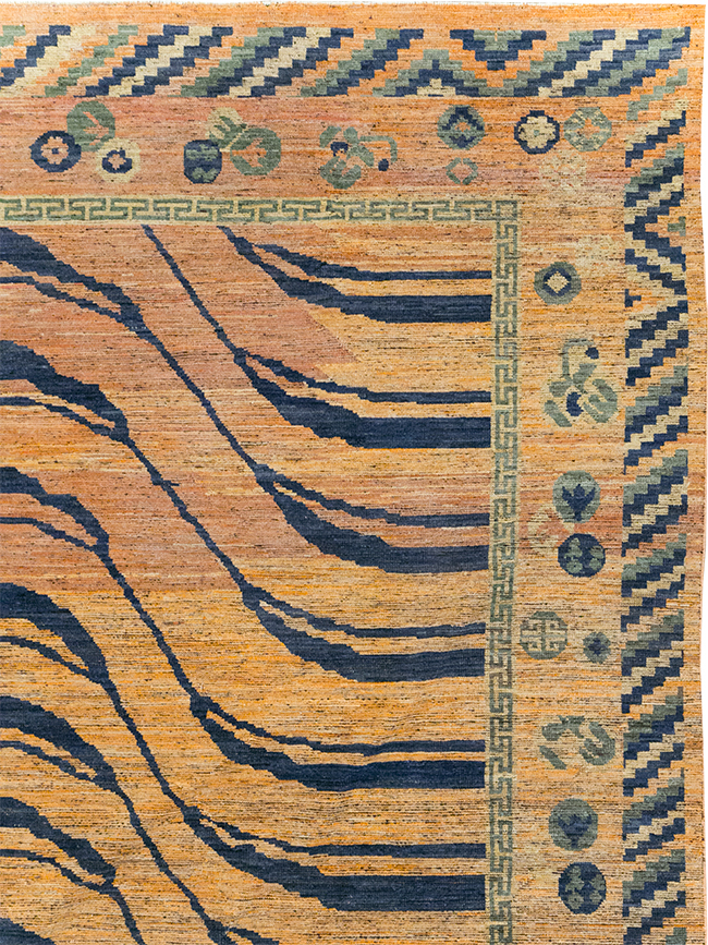 Modern East Turkestan Khotan Room Size Carpet, No.32484 - Galerie Shabab