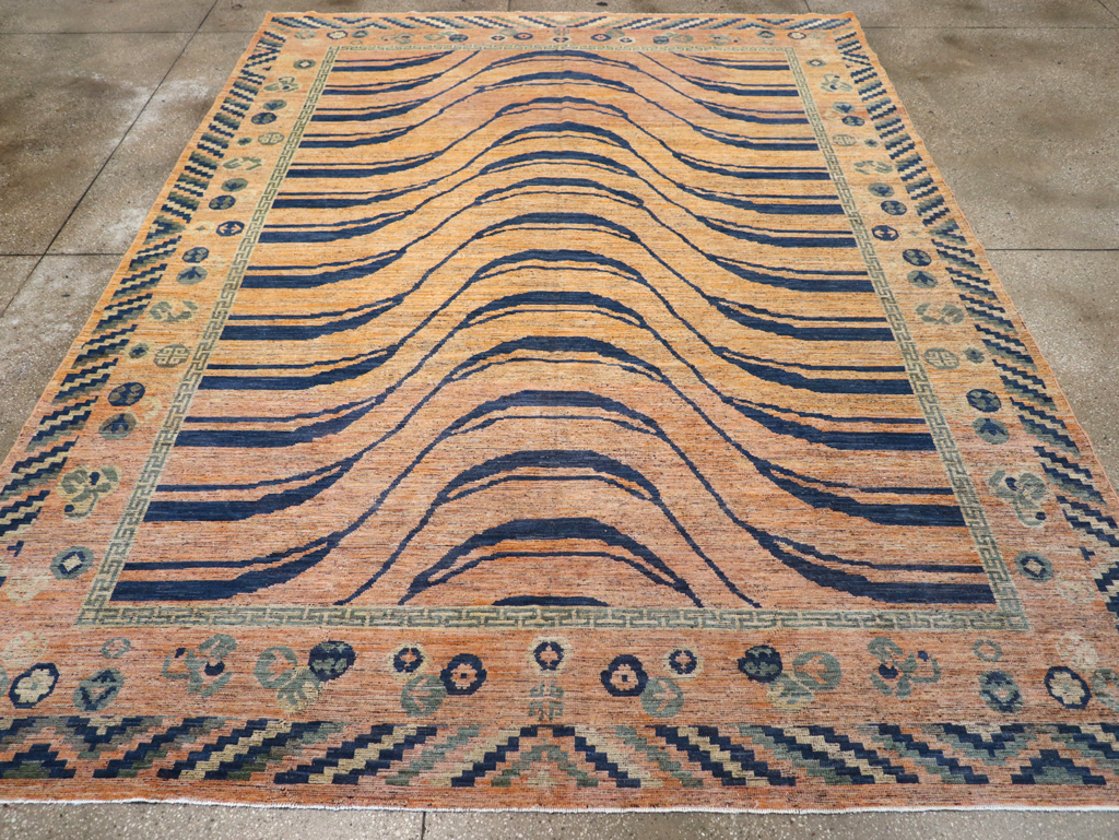 Modern East Turkestan Khotan Room Size Carpet, No.32484 - Galerie Shabab