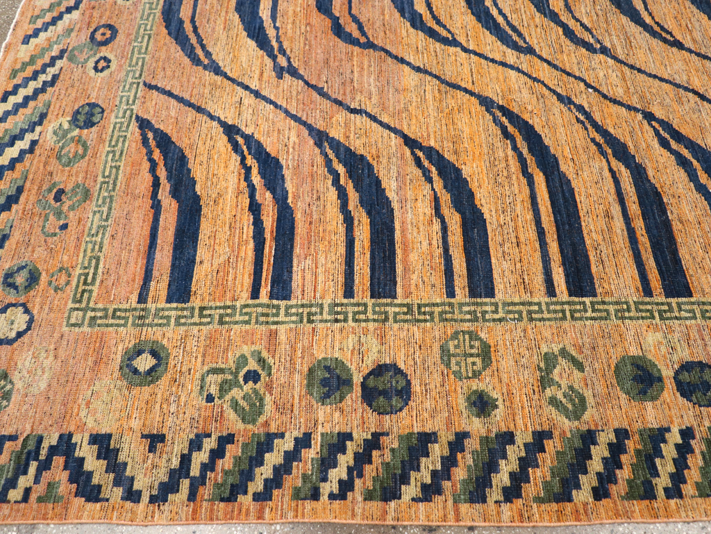 Modern East Turkestan Khotan Room Size Carpet, No.32484 - Galerie Shabab