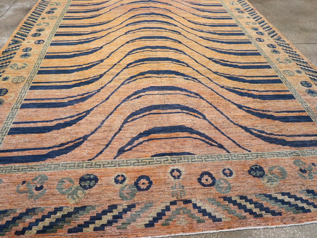 Modern East Turkestan Khotan Room Size Carpet, No.32484 - Galerie Shabab