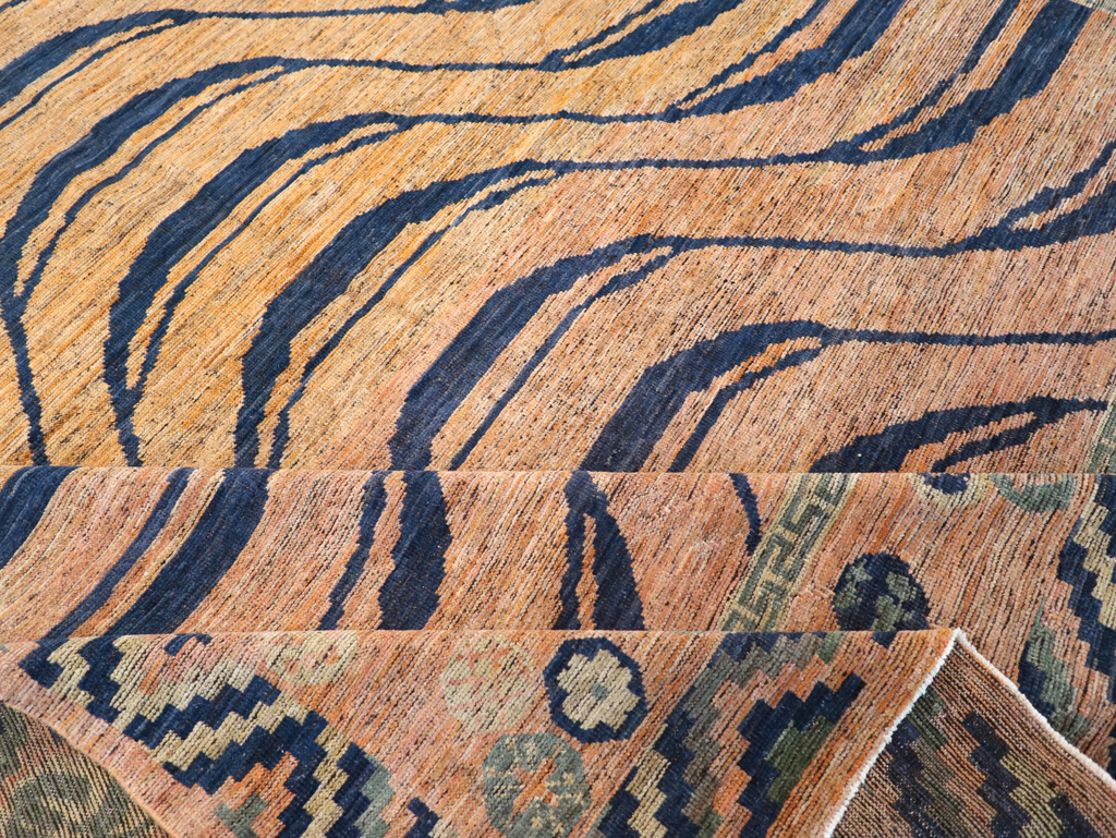 Modern East Turkestan Khotan Room Size Carpet, No.32484 - Galerie Shabab