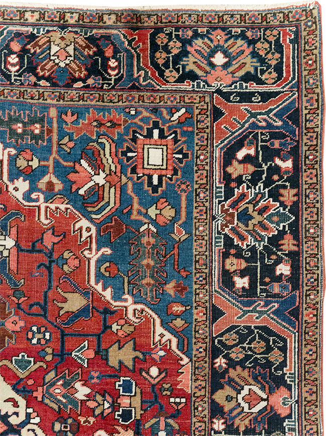 Antique Persian Heriz Small Room Size Carpet, No.32497 - Galerie Shabab