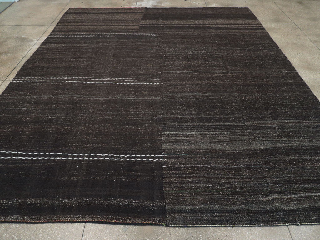 Modern Turkish Flatweave Large Room Size Carpet, No.32509 - Galerie Shabab