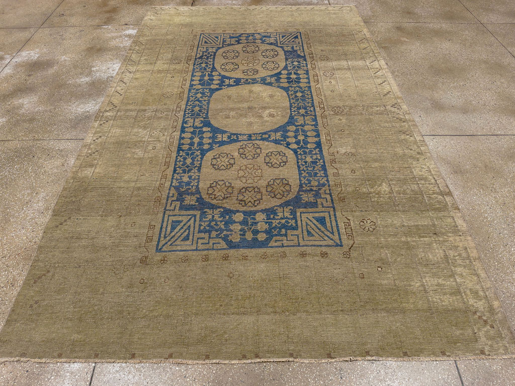 Antique East Turkestan Khotan Accent Carpet, No.32511 - Galerie Shabab