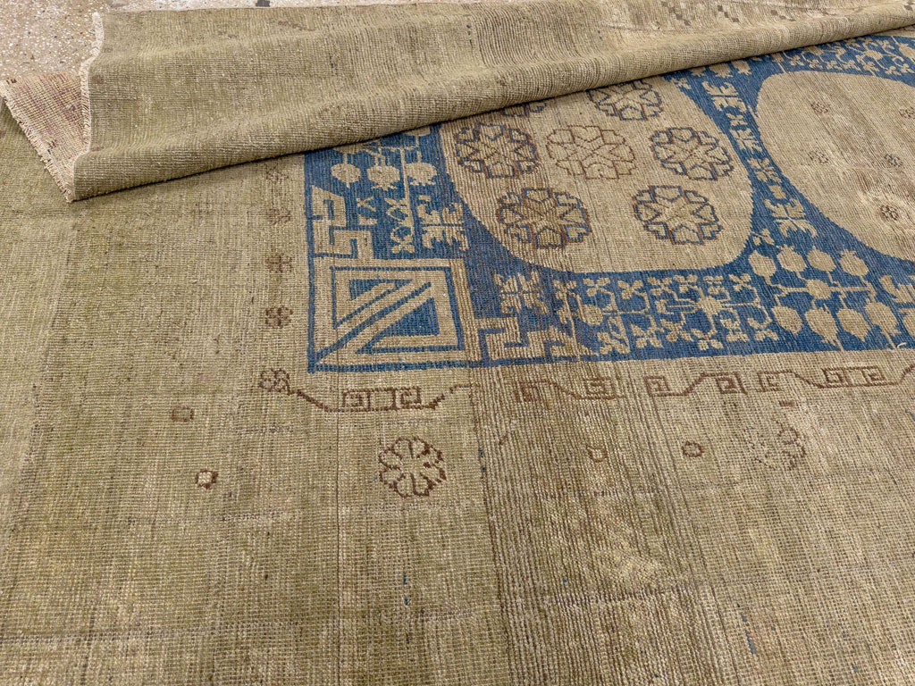 Antique East Turkestan Khotan Accent Carpet, No.32511 - Galerie Shabab