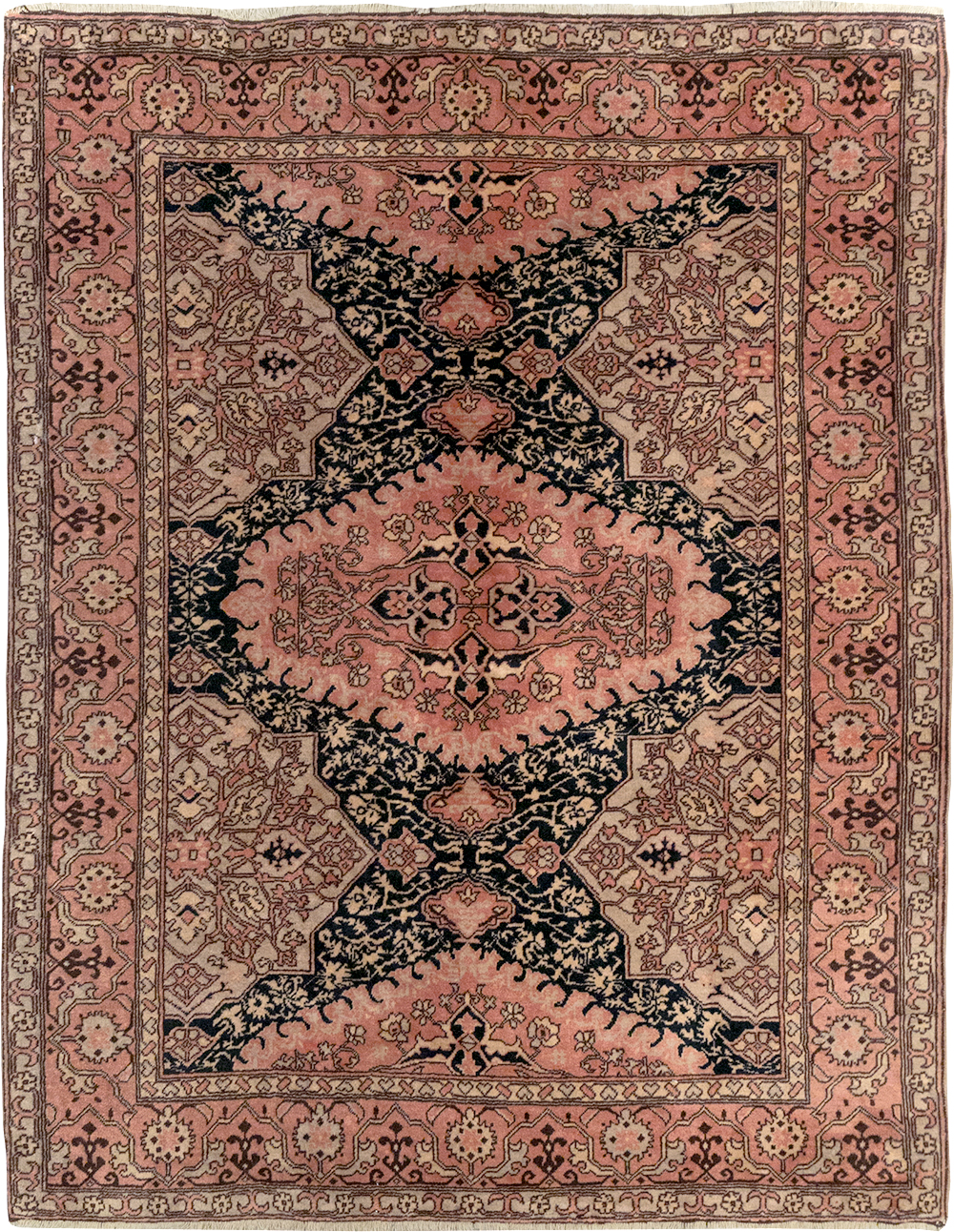 Vintage Turkish Oushak Rug, No.32513 - Galerie Shabab