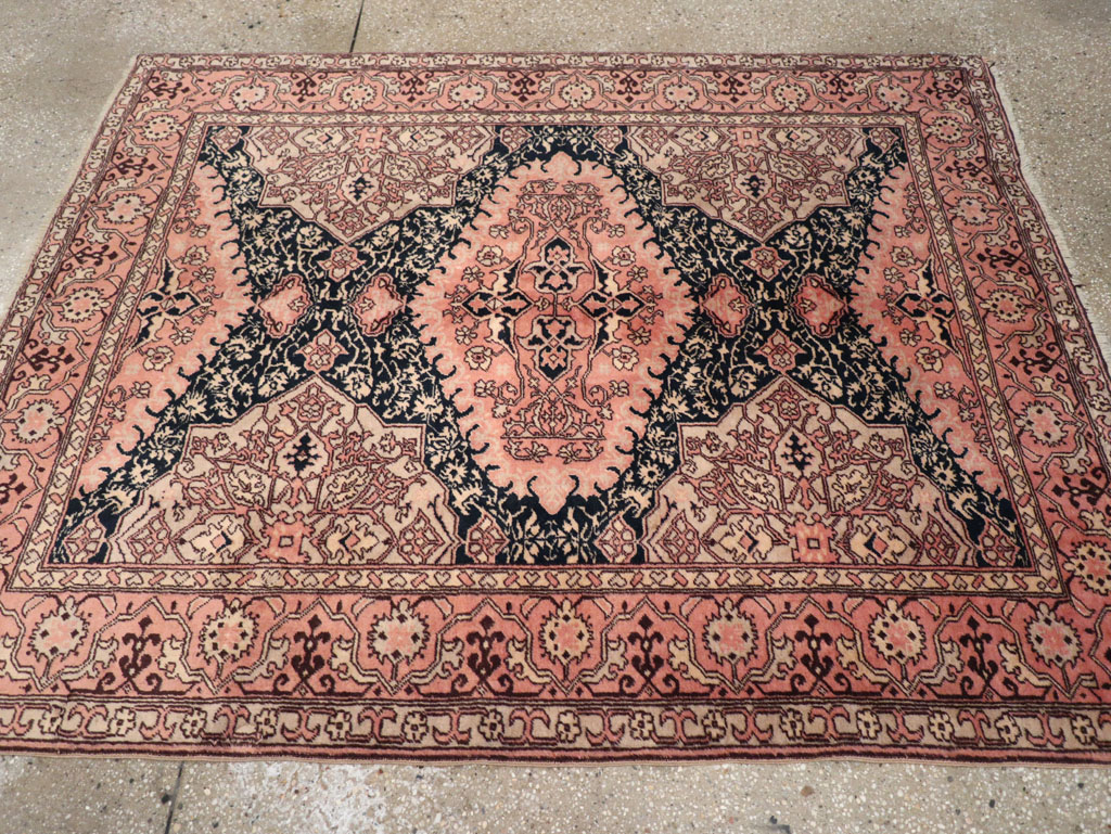 Vintage Turkish Oushak Rug, No.32513 - Galerie Shabab