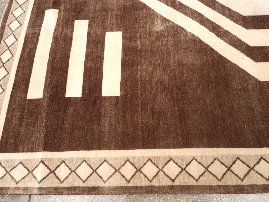 Modern Turkish Tribal Style Room Size Carpet, No.32518 - Galerie Shabab