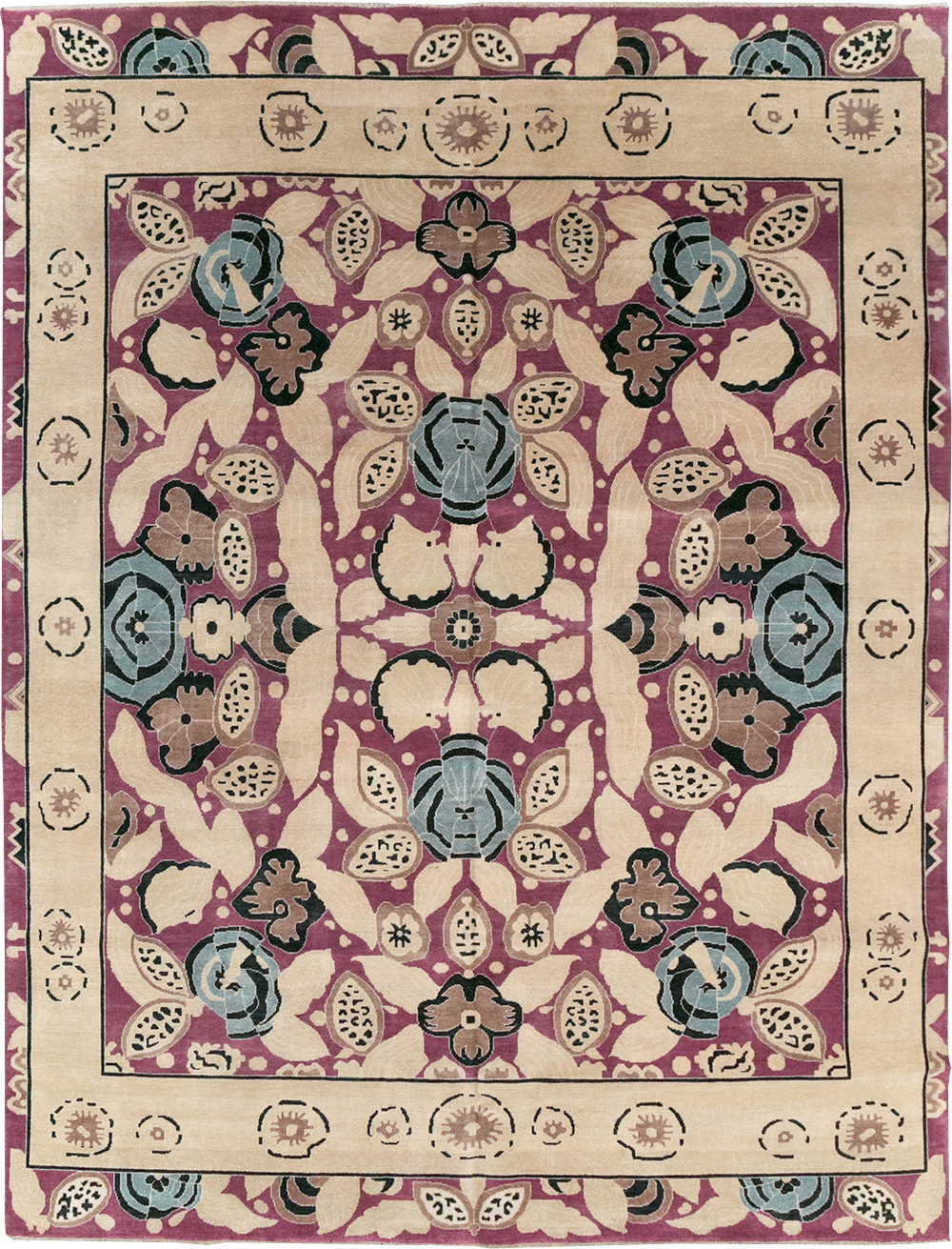 Modern Turkish Art Deco Style Room Size Carpet, No.32520 - Galerie Shabab
