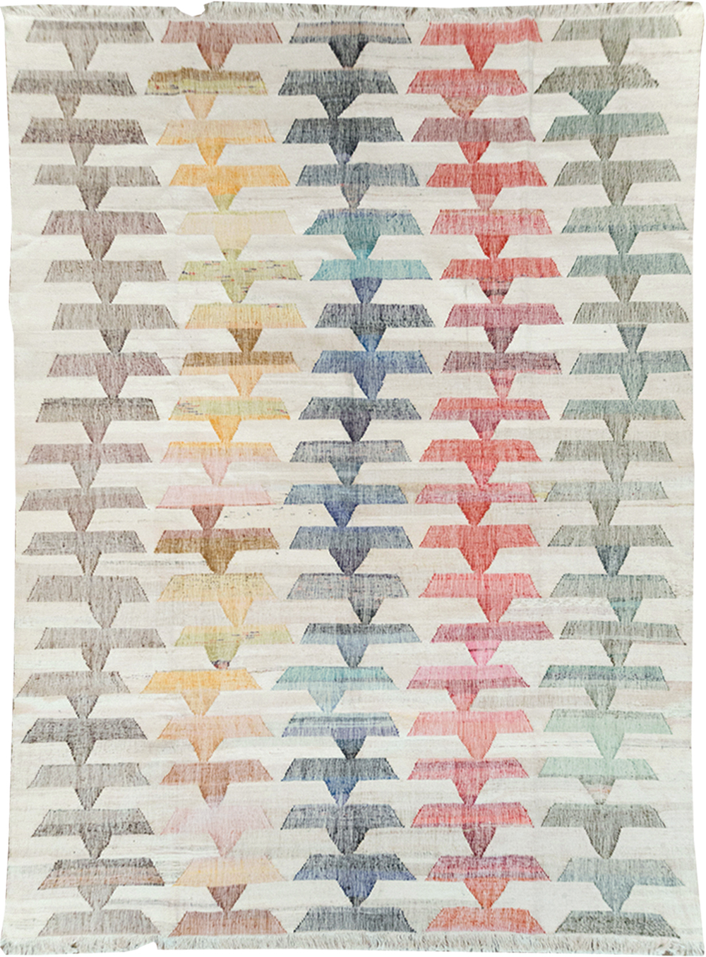 Modern Turkish Flatweave Kilim Room Size Carpet, No.32530 - Galerie Shabab