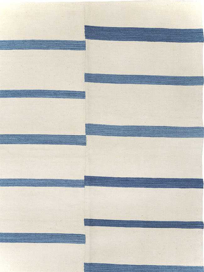 Contemporary Turkish Flatweave Room Size Carpet, No.32542 - Galerie Shabab