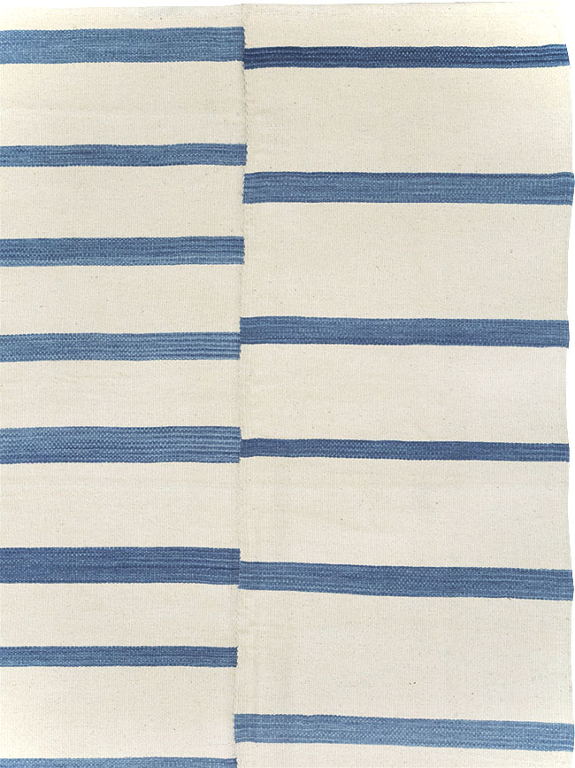 Contemporary Turkish Flatweave Room Size Carpet, No.32542 - Galerie Shabab