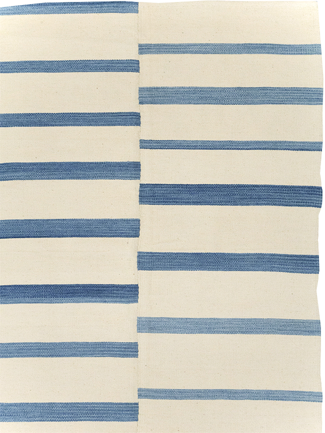 Contemporary Turkish Flatweave Room Size Carpet, No.32544 - Galerie Shabab