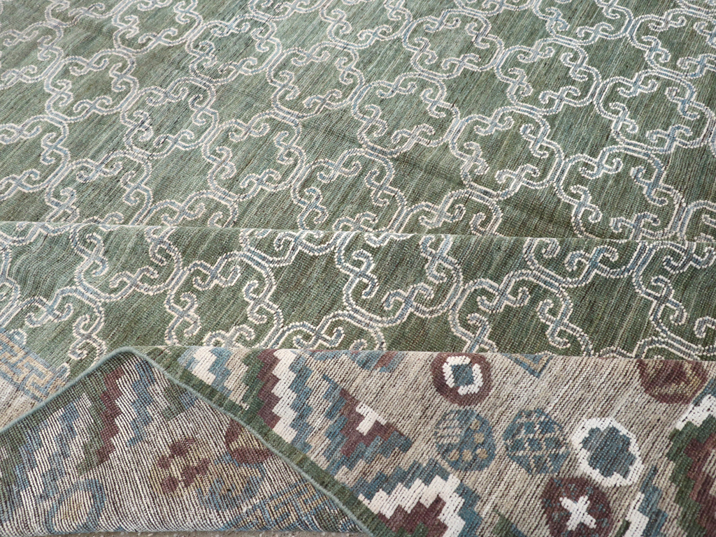 Modern East Turkestan Khotan Room Size Carpet, No.32549 - Galerie Shabab