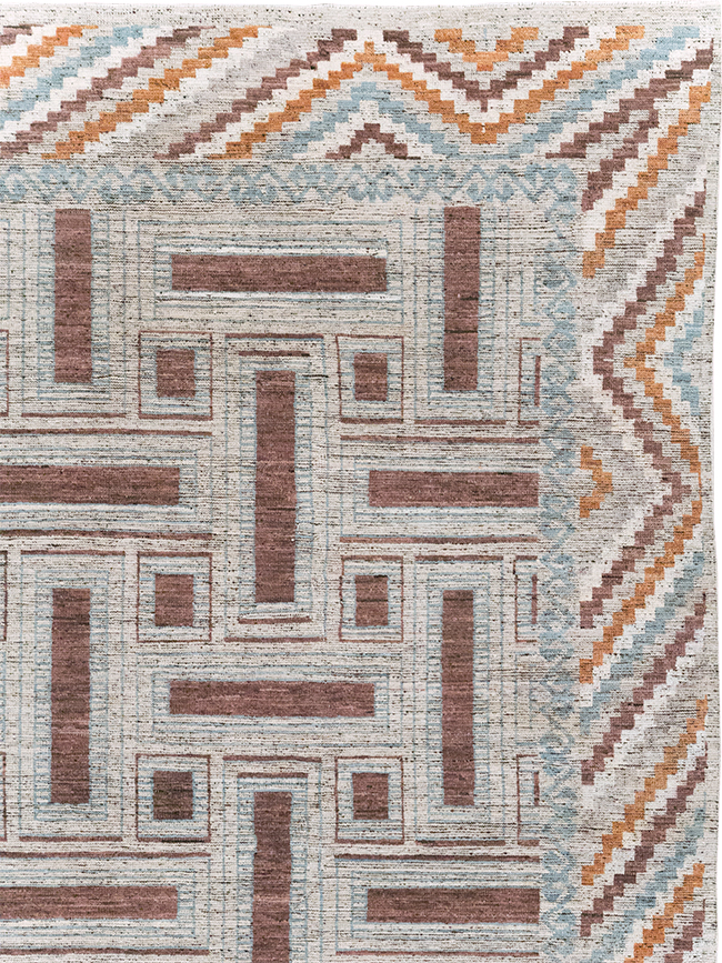Modern East Turkestan Khotan Room Size Carpet, No.32550 - Galerie Shabab