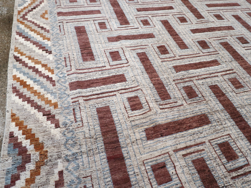 Modern East Turkestan Khotan Room Size Carpet, No.32550 - Galerie Shabab