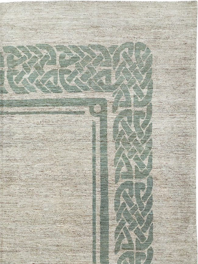 Modern East Turkestan Khotan Room Size Carpet, No.32553 - Galerie Shabab