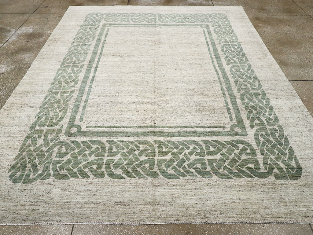 Modern East Turkestan Khotan Room Size Carpet, No.32553 - Galerie Shabab