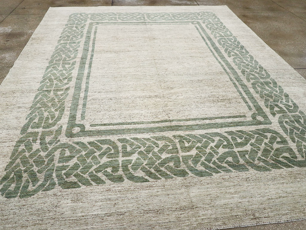 Modern East Turkestan Khotan Room Size Carpet, No.32553 - Galerie Shabab