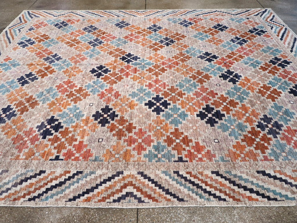 Modern East Turkestan Khotan Room Size Carpet, No.32554 - Galerie Shabab