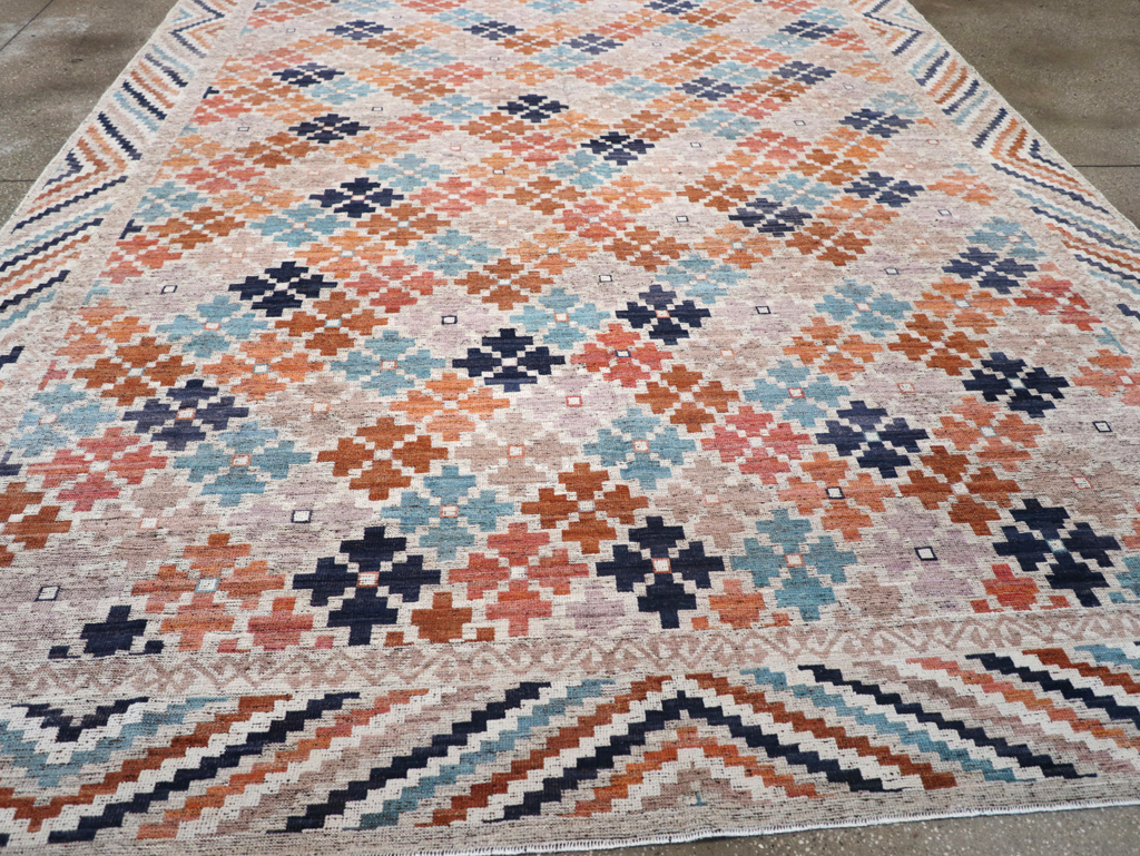 Modern East Turkestan Khotan Room Size Carpet, No.32554 - Galerie Shabab