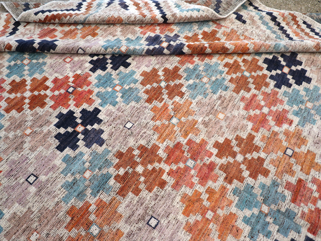 Modern East Turkestan Khotan Room Size Carpet, No.32554 - Galerie Shabab