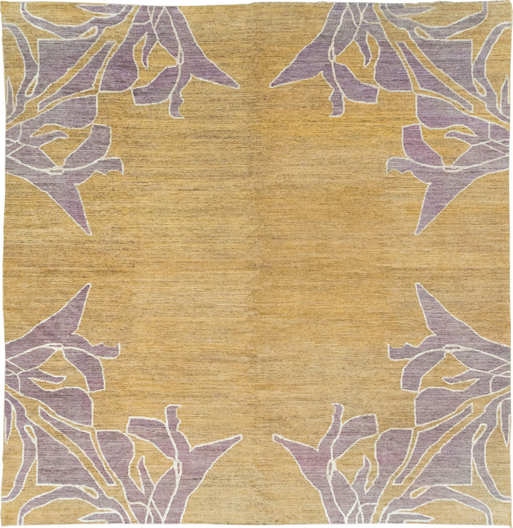 Modern East Turkestan Khotan Square Room Size Carpet, No.32555 - Galerie Shabab