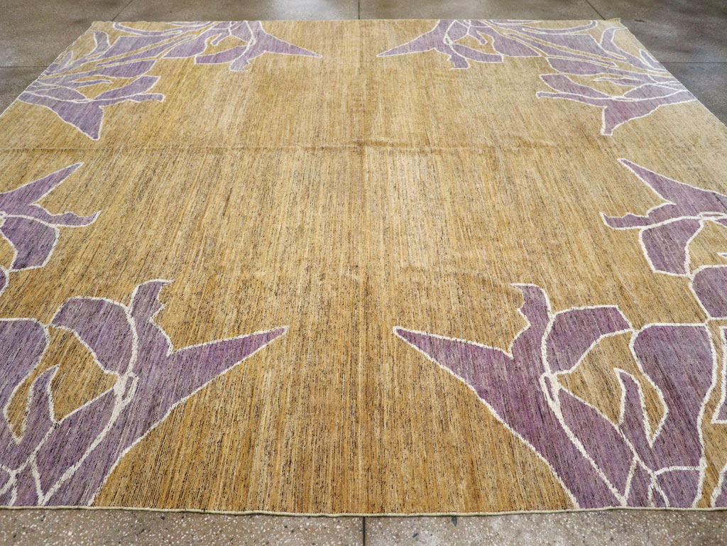 Modern East Turkestan Khotan Square Room Size Carpet, No.32555 - Galerie Shabab