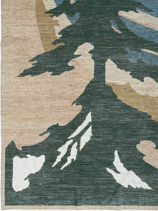 Modern East Turkestan Khotan Room Size Carpet, No.32556 - Galerie Shabab