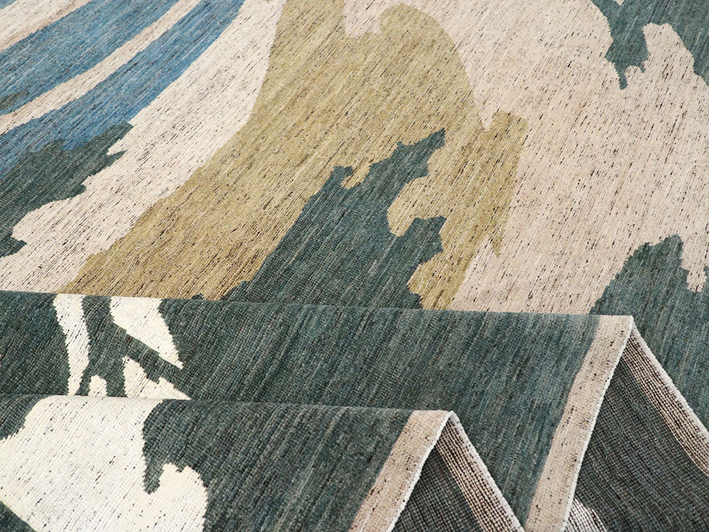 Modern East Turkestan Khotan Room Size Carpet, No.32556 - Galerie Shabab