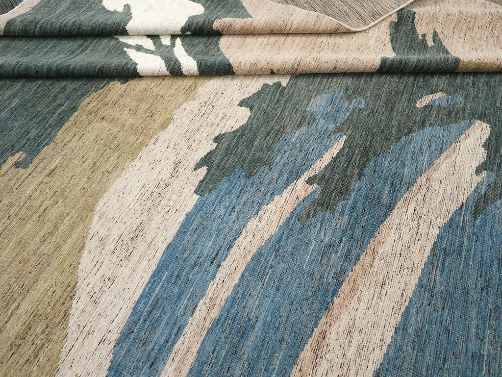 Modern East Turkestan Khotan Room Size Carpet, No.32556 - Galerie Shabab