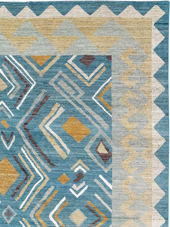 Modern East Turkestan Khotan Large Room Size Carpet, No.32557 - Galerie Shabab