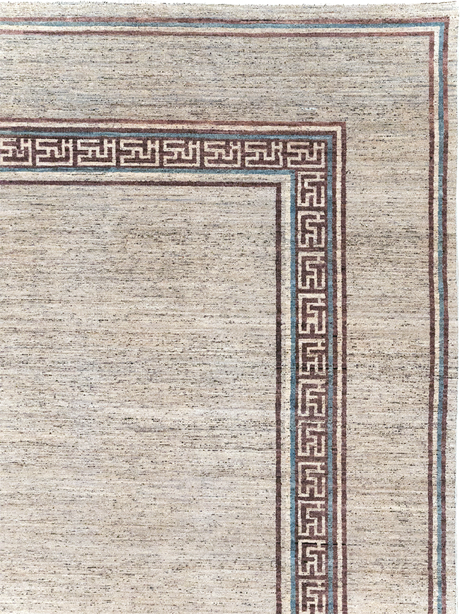 Modern East Turkestan Khotan Room Size Carpet, No.32558 - Galerie Shabab