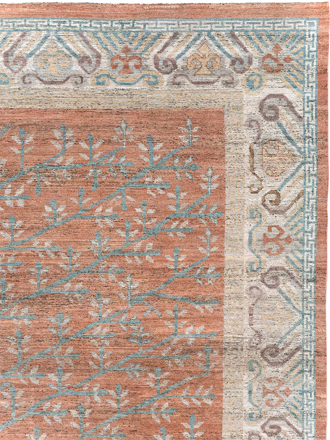 Modern East Turkestan Khotan Room Size Carpet, No.32559 - Galerie Shabab
