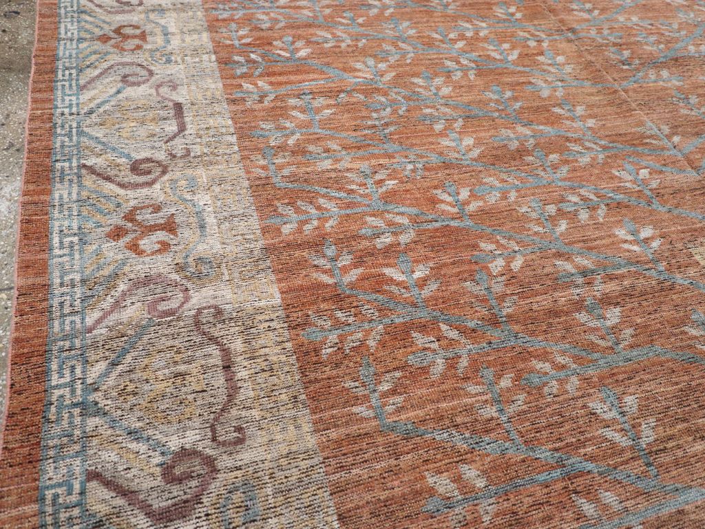 Modern East Turkestan Khotan Room Size Carpet, No.32559 - Galerie Shabab