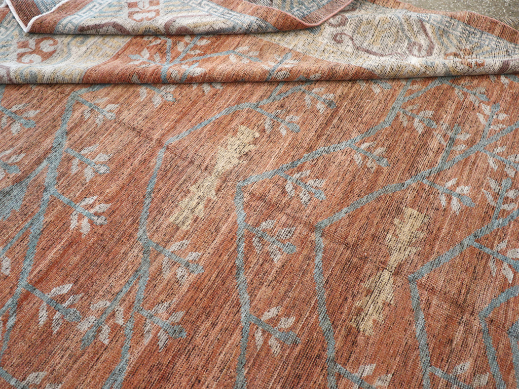 Modern East Turkestan Khotan Room Size Carpet, No.32559 - Galerie Shabab