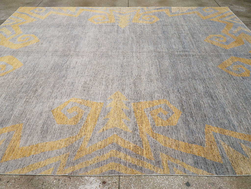 Modern East Turkestan Khotan Room Size Carpet, No.32560 - Galerie Shabab