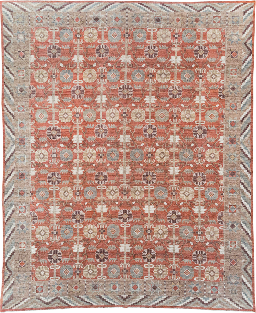 Modern East Turkestan Khotan Room Size Carpet, No.32561 - Galerie Shabab