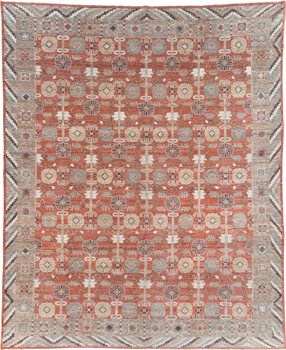 Modern East Turkestan Khotan Room Size Carpet, No.32561 - Galerie Shabab