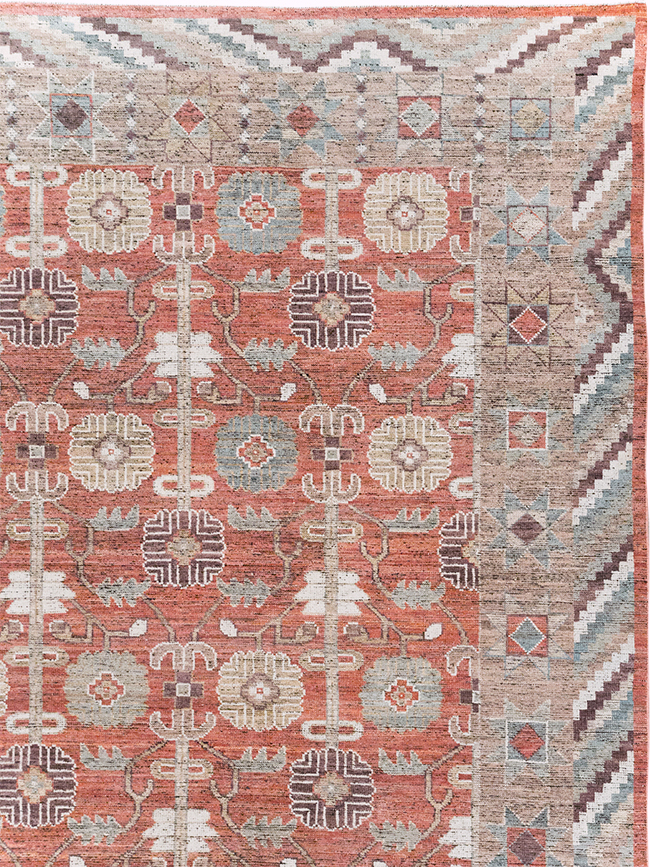 Modern East Turkestan Khotan Room Size Carpet, No.32561 - Galerie Shabab