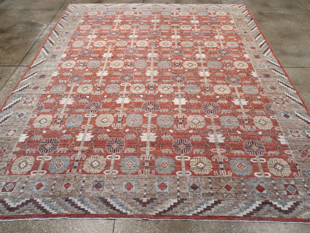 Modern East Turkestan Khotan Room Size Carpet, No.32561 - Galerie Shabab