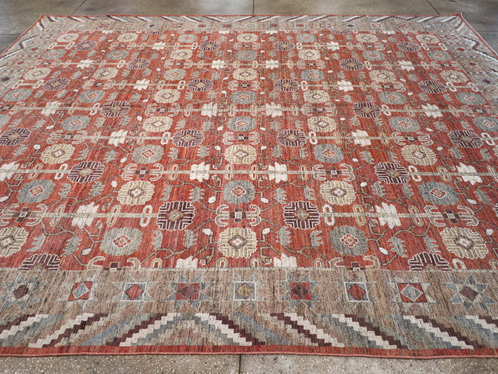 Modern East Turkestan Khotan Room Size Carpet, No.32561 - Galerie Shabab